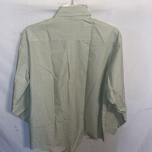 Brooks Brothers 346 Men’s Dress Shirt Size Medium Green Striped Business Formal - Picture 7 of 12